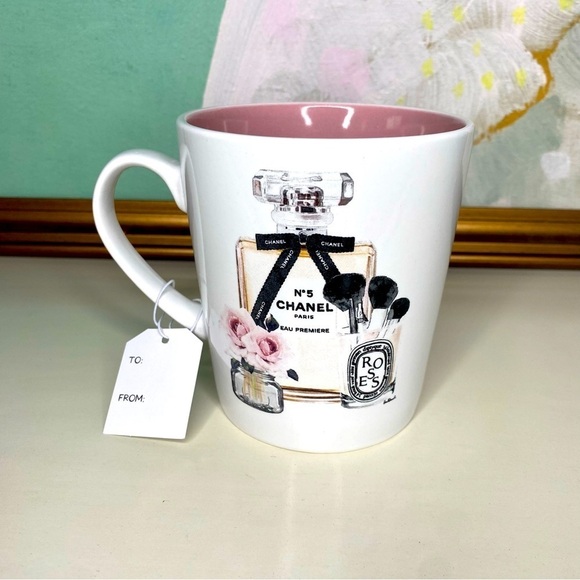 Luxury Eau Premiere Fashion Girly Coffee Mug Large Nwt - Picture 2 of 6